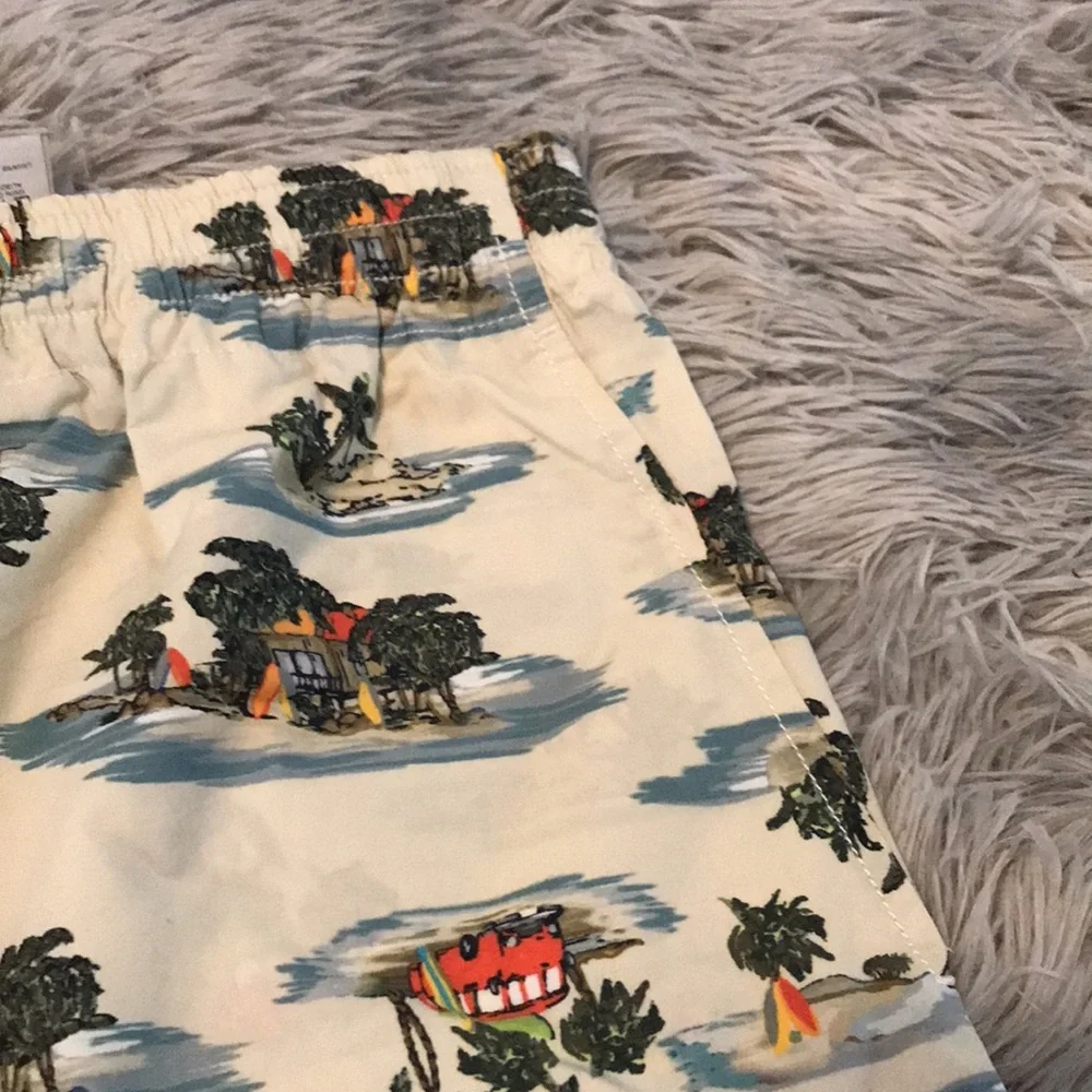New Authentic Bottega Veneta Tropical Print Men's Swim Shorts size 48